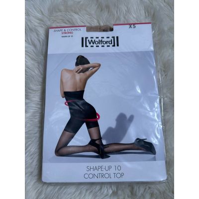 Wolford Shape & Control Top Strong Shape Up 10 Cosmetic Hosiery XS 18854 4273